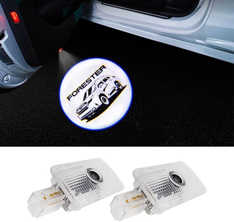 uunonaha 2 Pcs Forester LED Car Door Logo Lights Courtesy Projector Laser Welcome Light Puddle Lamp Compatible with Forester Accessories - Image 2